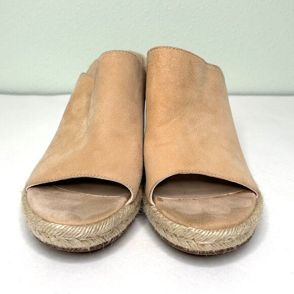 Stuart Weitzman Marabella Platform Espadrille Wedges Tan Size 9 - Picture 3 of 15